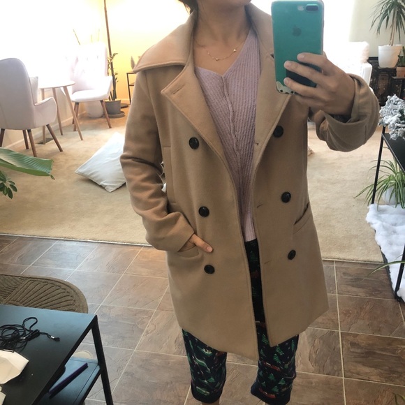 Korean Tan Trench Coat - Picture 1 of 5
